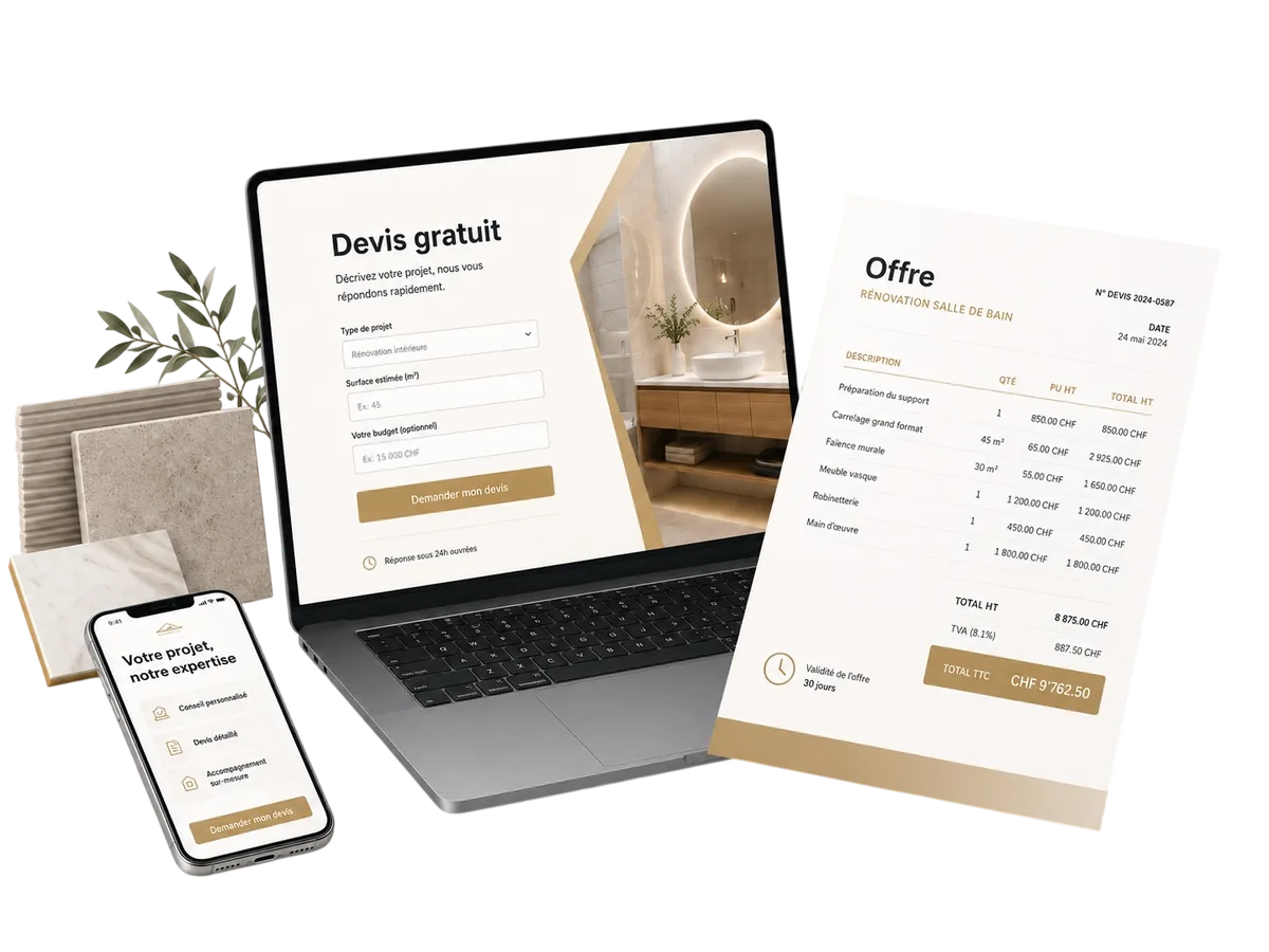 Demande de devis carrelage gratuit — Carrelage du Lac Sàrl Lausanne